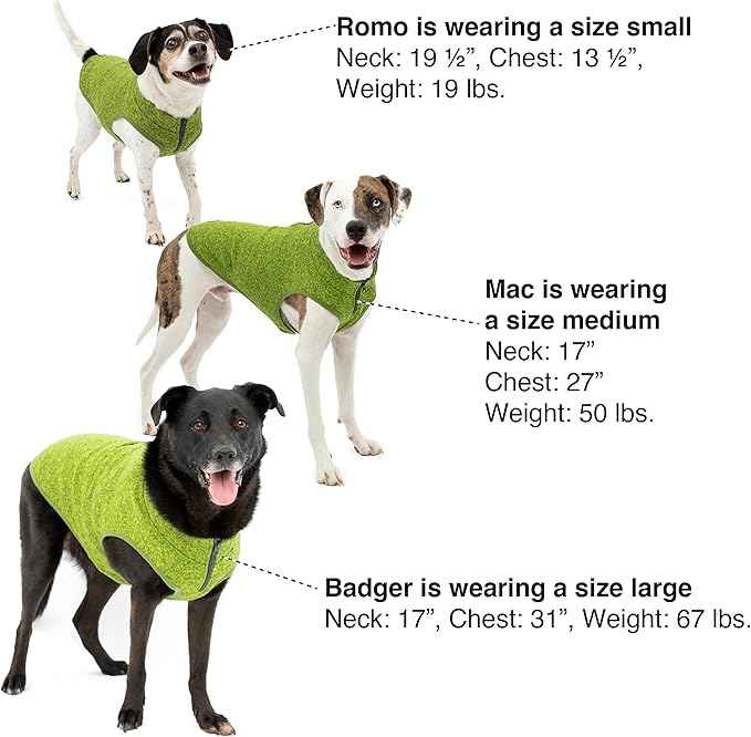 Kurgo Core Dog Sweater, Knit Dog Sweater with Fleece Lining, Cold Weather Pet Jacket, Zipper Opening for Harness, Adjustable Neck, Year-Round Sweater for Extra Large Dogs (Heather Orange, X-Large)