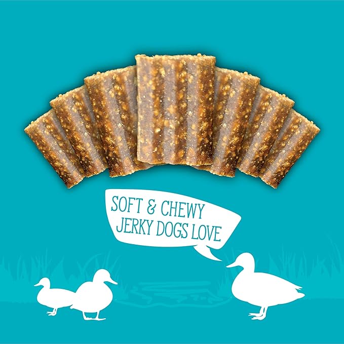 Evolve Grain Free Duck, Pea and Blueberry Jerky Bites Dog Treats (Pack of 2)