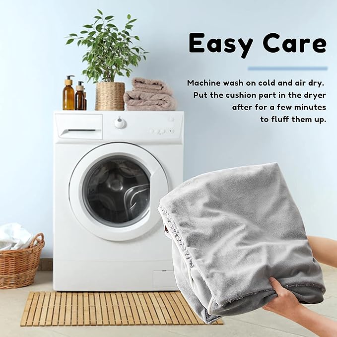 WESTERN HOME Orthopedic Dog Beds for Large Dogs, Foam Pet Sofa with Hooded Blanket, Removable Washable Cover and Nonskid Bottom, Dog Couch Bed for Comfortable Sleep