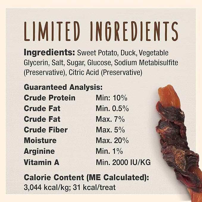 Cadet Gourmet Sweet Potato & Chicken Wraps Limited-Ingredient Dog Chews, Healthy and Natural Training Treats for Small and Large Dogs, 14 oz