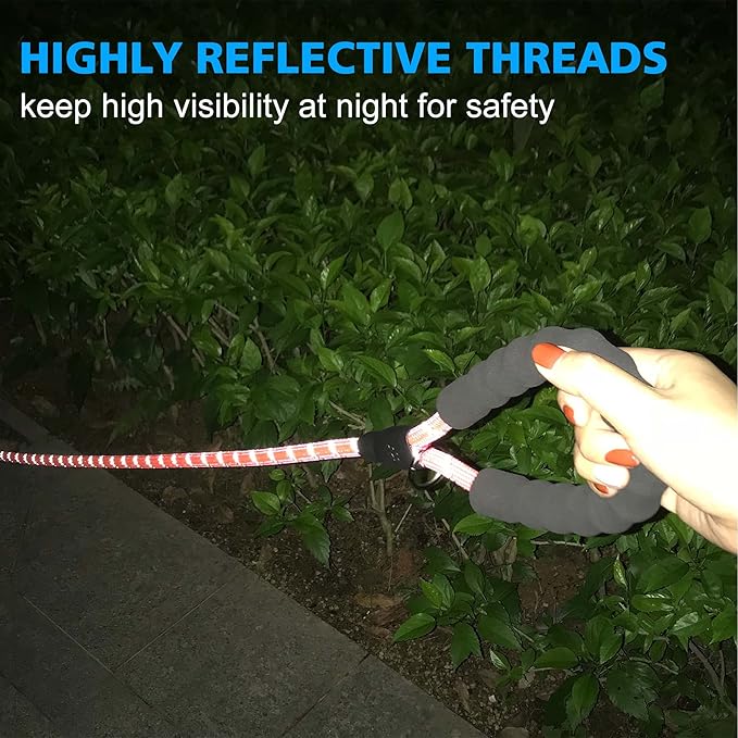 Reflective Dog Collar Padded with Soft Neoprene Breathable Adjustable Nylon Dog Collars for Small Medium Large Dogs (X-Small (Pack of 1), Pink Plaid Collar+Leash)