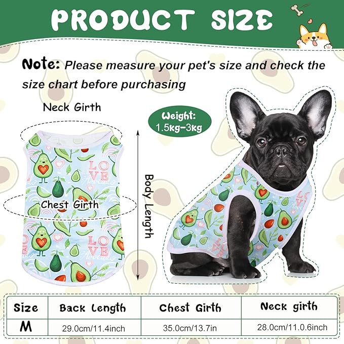Saintrygo 10 Pcs Lovely Puppy Shirts Print Dog Clothes Breathable Pet Cartoon Dog Shirt Clothes Sweatshirt for Puppy Cat(Medium)