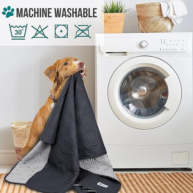 PetAmi Reversible Furniture Cover, Sofa Protector for Pet, Cat Bed, Washable Waterproof Blanket, Dog Cover for Couch Seat, 68x82 Gray