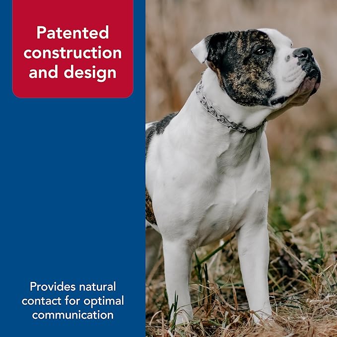 Herm SPRENGER Ultra-Plus Prong Dog Training Collar, 3.0 mm x 18" Neck Size, 3.0 mm x 22" Chain Length, Steel Chrome Plated Dog Prong Collar, Pinch Collar for Dogs, Dog Correction Collar