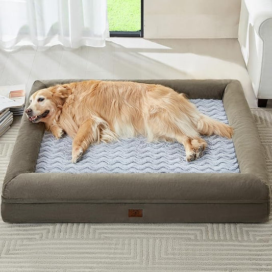WNPETHOME Washable Dog Beds Large Sized Dog, XXXXL Pet Couch, Orthopedic Pet Sofa Bed with Removable & Waterproof Cover