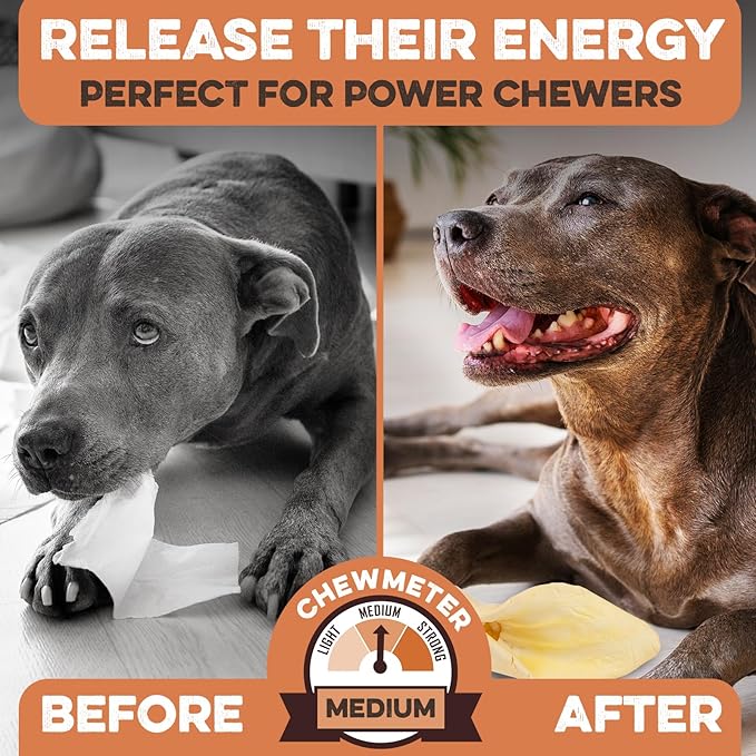 Premium Cow Ears For Dogs, Thick Cut & All-Natural Whole Ears, 100% Grass Fed Beef, No Additives Or Hormones, Safe Rawhide Alternative, Great Dog Treat Alternative To Pig Ears, Bully Sticks, Dog Bones