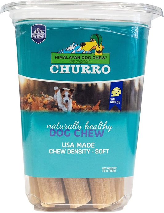 Himalayan Pet Supply CHURRO Himalayan Cheese Treats | Cheese Churro | Lactose Free - Gluten Free - Grain Free | USA Made | for All Breeds | 11-13 Churros | Real Himalayan Cheese