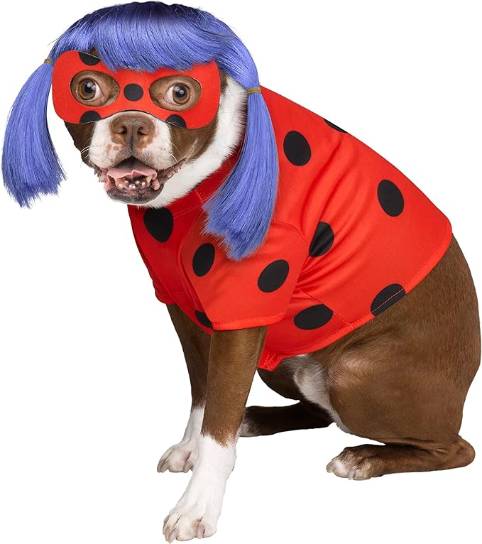 InSpirit Designs Miraculous Ladybug, Pet Costume| Officially Licensed |S-L Sizing Available