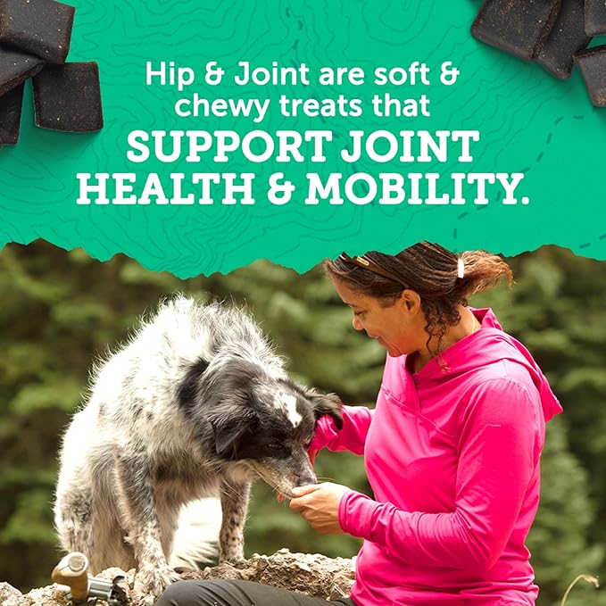 Zukes Hip and Joint Support Dog Treats for Adult Dogs, Senior Dog Treats Made with Real Beef, 16 oz. Resealable Pouch - 16 oz. Bag