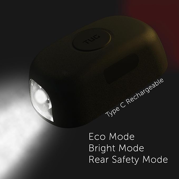 TUG Dog Light - Walking Flashlight Connects to Dog Leashes, Collars, & Harnesses | Rechargeable and Bright LED for Night Walks