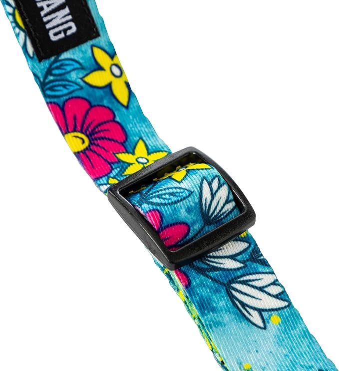 Wolfgang Heavy Duty Martingale Dog Collar with Quick Release Nylon Buckle for Walking & Training, LazyDaisy Print, Large