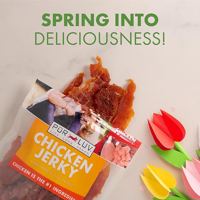 Dog Treats, Chicken Jerky for Dogs, Made with 100% Real Chicken Breast, 32 Ounces, Healthy, Easily Digestible, Long-Lasting, High Protein Dog Treat, Satisfies Dog's Urge to Chew