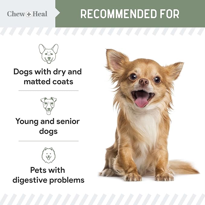 All in 1 Dog Vitamins and Supplements, 60 Soft Chew Multivitamins with Glucosamine, Probiotics, Omega Fish Oil -for Skin, Coat, Hip, Joint & Gut Health -Senior, Puppy, Large & Small Dogs