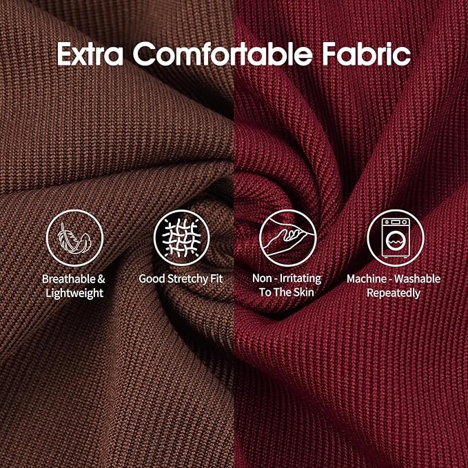 IECOii 2 Pack Dog T-Shirts for Small Medium Dogs,Lightweight & Comfortable – Easy to Wear,Machine Washable & Non - Fading – Perfect for Summer Indoor and Outdoor Use,Coffee+DarkRed,Large