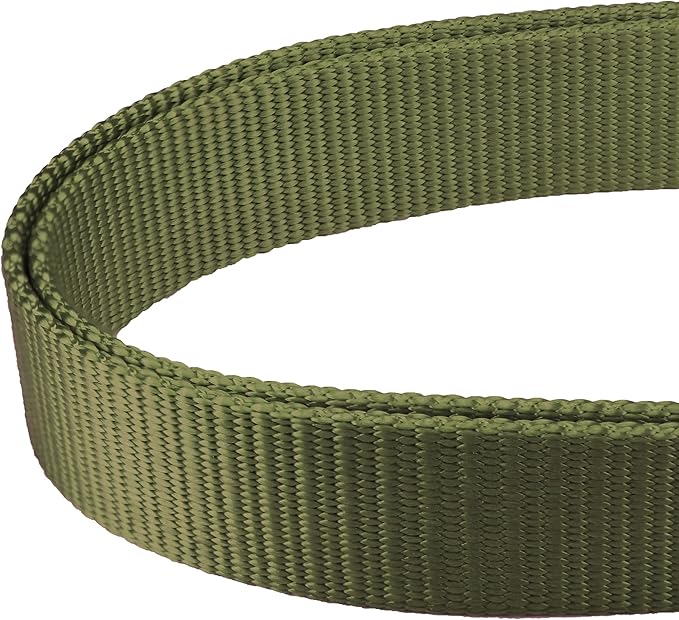 Mikivery Martingale Dog Collar Nylon Adjustable and Safety Training Colourful Comfortable Metal Buckle Pet Collars for Small Medium and Large Dogs(Military Green,M)