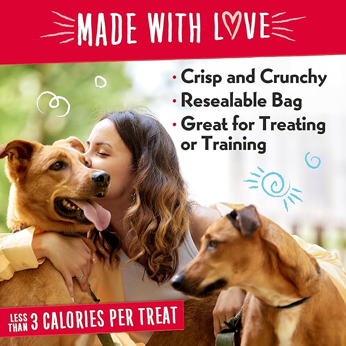 Charlee Bear Original Crunch Beef Liver Dog Treats, 16 oz (2-Pack) - Made in The USA, Natural Training Treats for Dogs