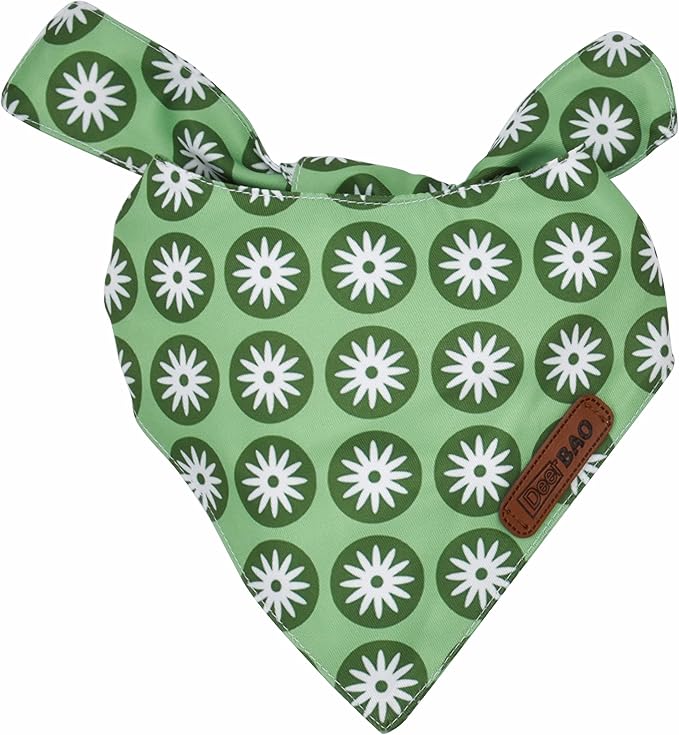 Large Spring Dog Bandanas 4Pack,Dog Scarf,Dog Bandanas boygirl,Premium Durable Fabric,Adjustable Fit,Unique Shape,Suitable for All Kinds of Dogs,Provide Various Sizes(Large)