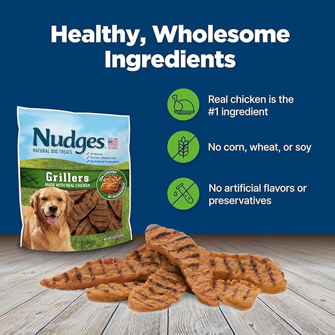 Blue Buffalo Nudges Grillers Natural Dog Treats Made with Real Chicken