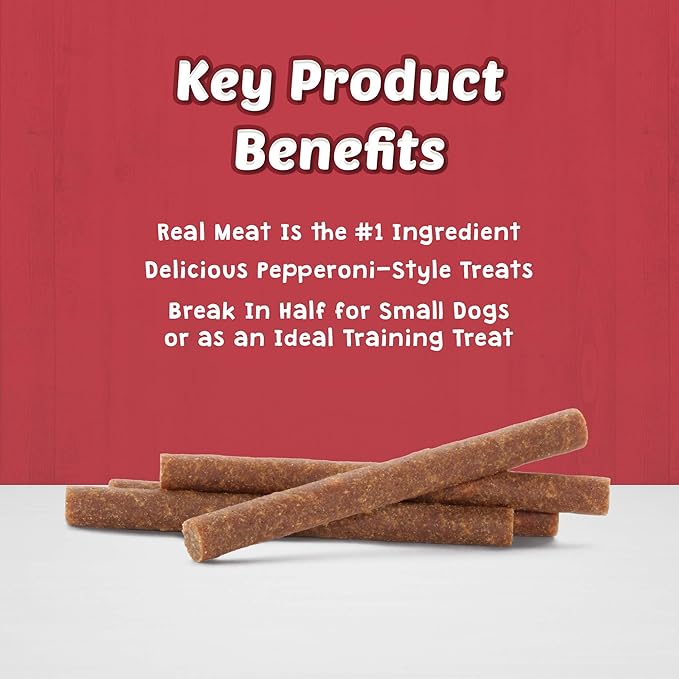 Blue Buffalo Stix Natural Soft Moist Dog Treats Beef Recipe Bag
