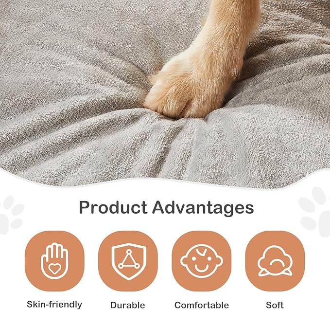 BFPETHOME Washable Dog Beds for Extra Large Dogs, Orthopedic Dog Bed Extra Large, Big Dogs Couch with Removable Washable Cover, Waterproof Lining and Nonskid Bottom, Egg-Crate Foam Pet Sofa