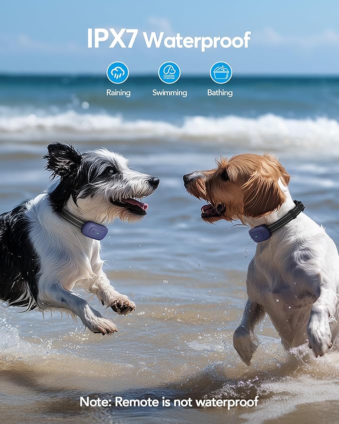 Dog Shock Collar for 2 Dogs - 1/2 Mile Range, IPX7 Waterproof with 4 Training Modes, Security Lock, Rechargeable e-Collar for All Breeds, Sizes Dogs