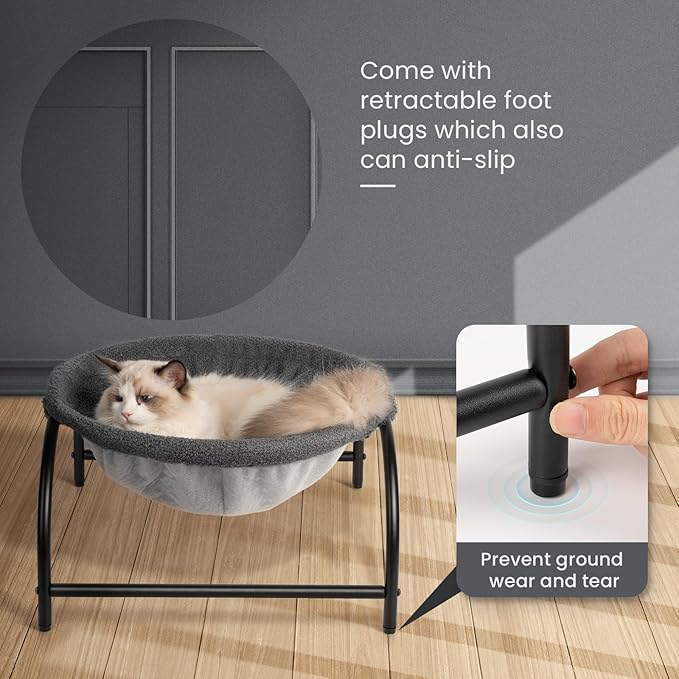 Cat Bed Dog Bed Pet Hammock Bed Kitty Sleeping Cat Supplies Pet Supplies Whole Wash Stable, Detachable, Breathable, Easy Assembly Indoors Outdoors, 16.9 in x 16.9 in x 9.5 in