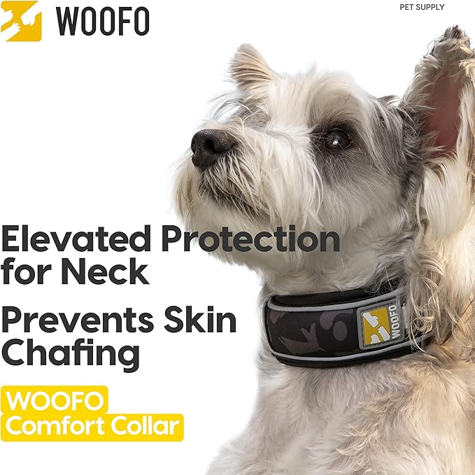 Premium Dog Collar | Super Adjustable for All Breeds, Quick Release Buckle | Extra Soft and Widened Padding & Reflective Trim Design for Safety (Small, Black)