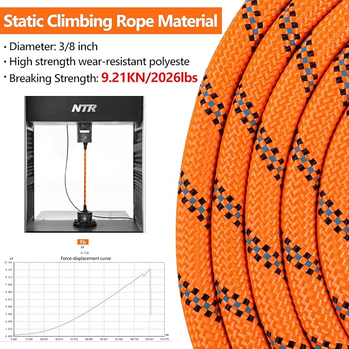 NTR 8FT Heavy Duty Dog Leash Orange Rope Dog Leash Swivel Lockable Hook and Comfortable Padded Handle Cat Puppy Leash Lead Small Medium Large Dogs Training Playing Camping,or Backyard 8ft*1/2Inch