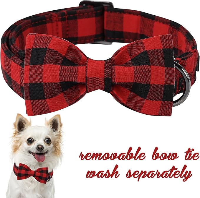 Unique Style Paws Pet Soft &Comfy Bowtie Dog Collar and Cat Collar Pet Gift for Dogs and Cats 6 Size and 7 Patterns