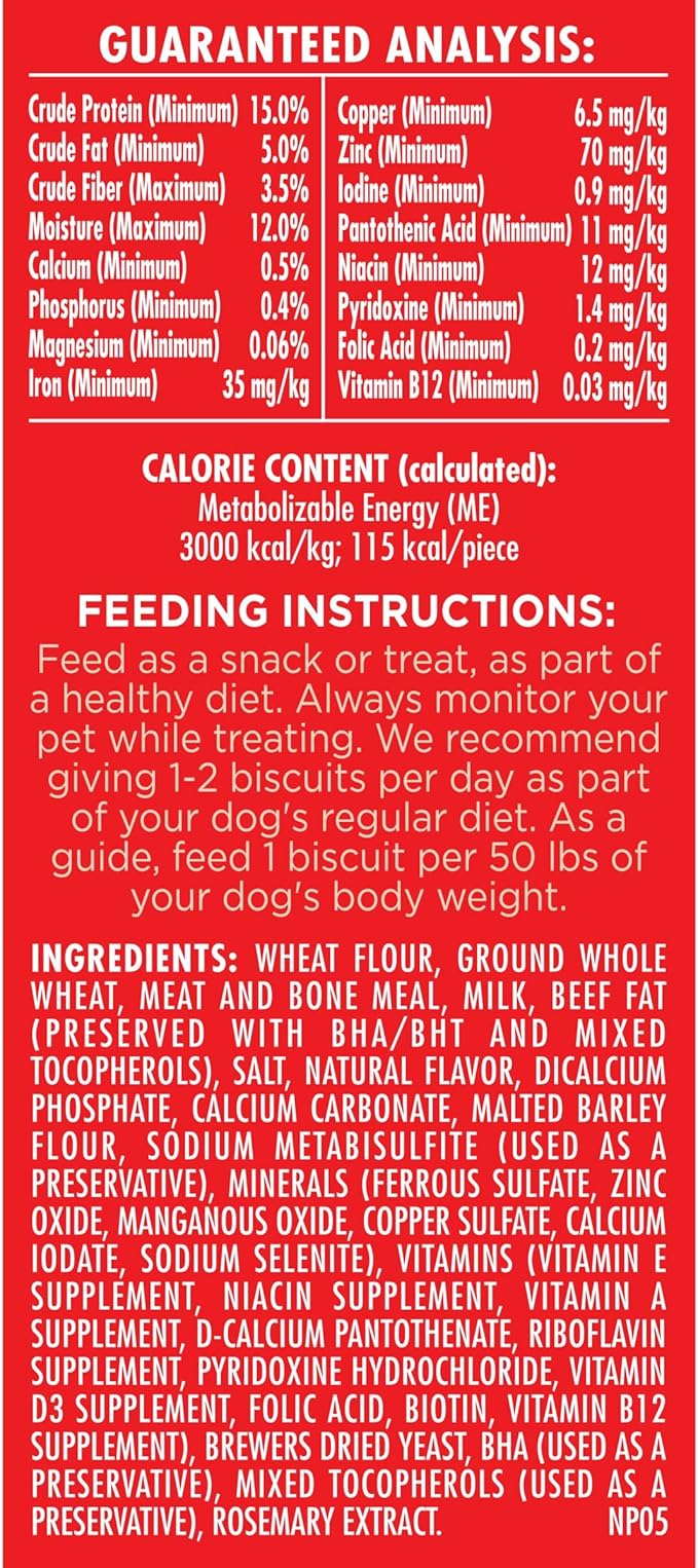 Milk-Bone Original Dog Treats for Large Dogs, 24 Ounce, Crunchy Biscuit Helps Clean Teeth (Pack of 2)