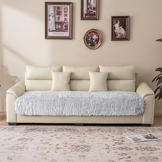Waterproof Dog Bed Cover, Soft Plush Pet Blanket with Anti-Slip Back for Bed Couch Sofa, Furniture Protector for Small, Medium and Large Dogs and Cats (Magic Gray, 30"x80")