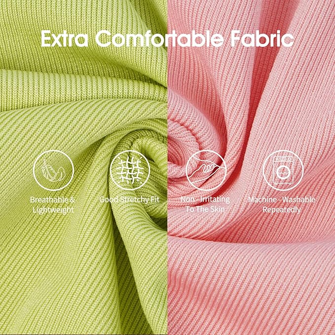 IECOii 2 Pack Dog T-Shirts for Small Medium Dogs,Lightweight & Comfortable – Easy to Wear,Machine Washable & Non - Fading – Perfect for Summer Indoor and Outdoor Use,Pink+Green,Large