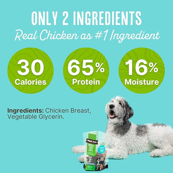 Waggin' Train Chicken Jerky Curls Limited Ingredient, High Protein, Grain Free Dog Jerky Treat - 16 oz. Pouch
