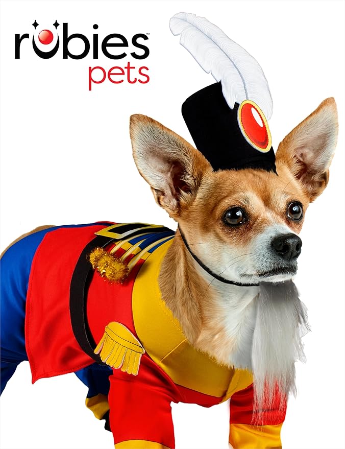 Rubies Nutcracker Fun and Cute Pet Costume Jumpsuit, Hat, and Backpack for Themed Parties and Halloween, Medium