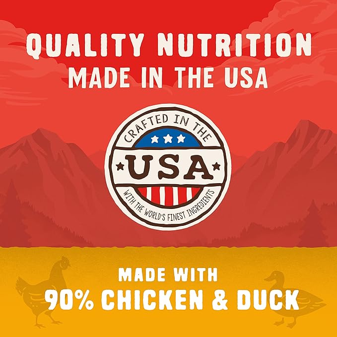 Stella & Chewy's Wild Red Jerky Nuggets - 90% Protein-Rich Chicken & Duck Dog Treats - Grain-Free Training Rewards for All Breeds - Made in USA - 6 oz Bag