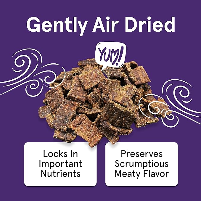 Real Meat Dog Treats - Three 12oz Bag of Bite-Sized Air-Dried Lamb & Liver Jerky for Dogs - Grain-Free Jerky Treats Made up of 95% Free-Range, Grass Fed Lamb - All-Natural Treats