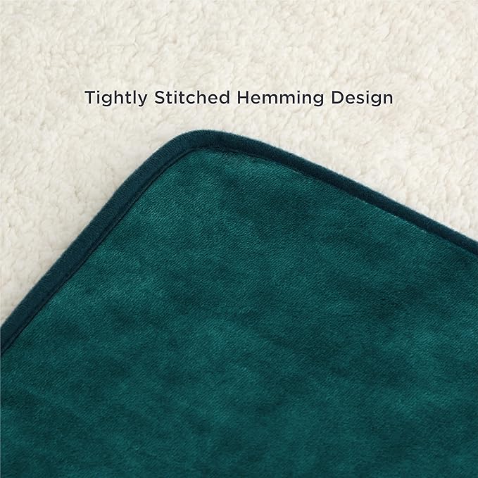 Bedsure Cat Blanket for Indoor Cats - Waterproof Calming Cat Blankets for Kitten, Sherpa Fleece Pet Blanket, Soft Plush Reversible Throw Furniture Protector, 35"x25", Green