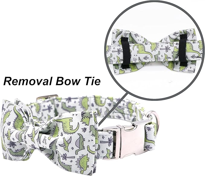 ARING PET Bowtie Dog Collar, Dog Collar with Bow, Adjustable Dog Collars for Small Medium Large Dogs.