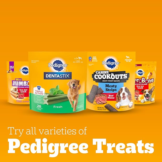 Pedigree Dentastix Dual Flavor Small Dog Dental Treats, Bacon & Chicken Flavors, 5.08 oz. Pack (24 Treats)