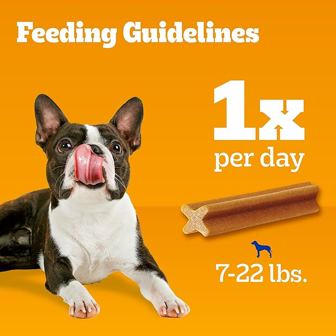 Pedigree Dentastix Dental Care Treats Toy & Small Breed, Original With Real Chicken, 24 Treats (Pack of 7)
