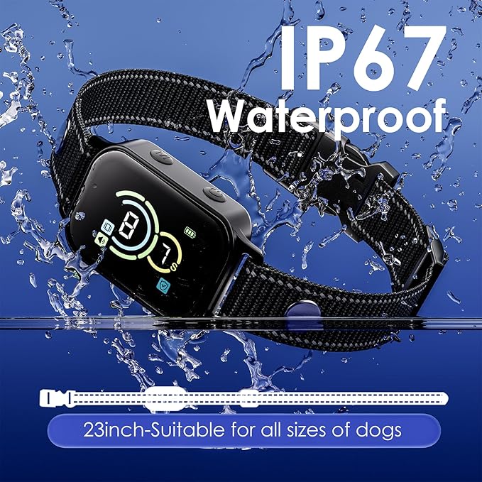 Dog Bark Collar for 2 Pack,Bark Collar for Small Dogs,Humane Barking Collar,AUTO Barking Collar,Adjustable Beep Vibration Modes and 7 Sensitivity(2Pack)