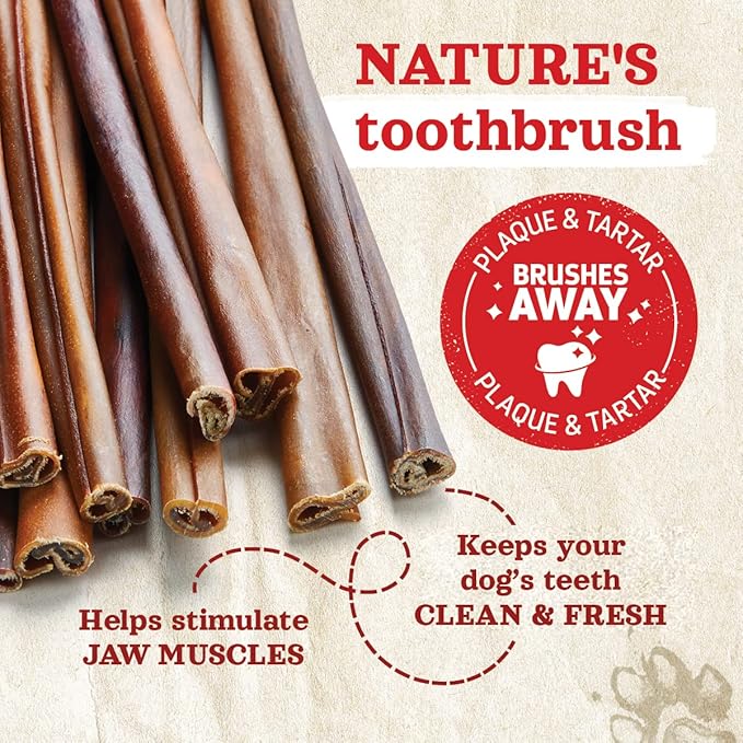 Natural Farm Collagen Dog Chews (3-5ā, 10 Units), Odor-Free Long Lasting Bully Sticks & Rawhide Alternative Dog Treats, 95% Collagen Low Fat, High Protein ā Small & Medium Dogs