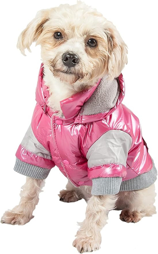 Sporty Vintage Aspen Pet Ski Jacket, Medium, Red