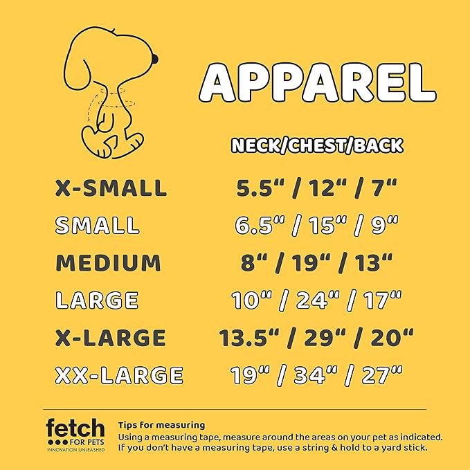 Peanuts 'Woodstock' Collegiate Dog Hoodie | Soft & Comfortable Dog Apparel, Small