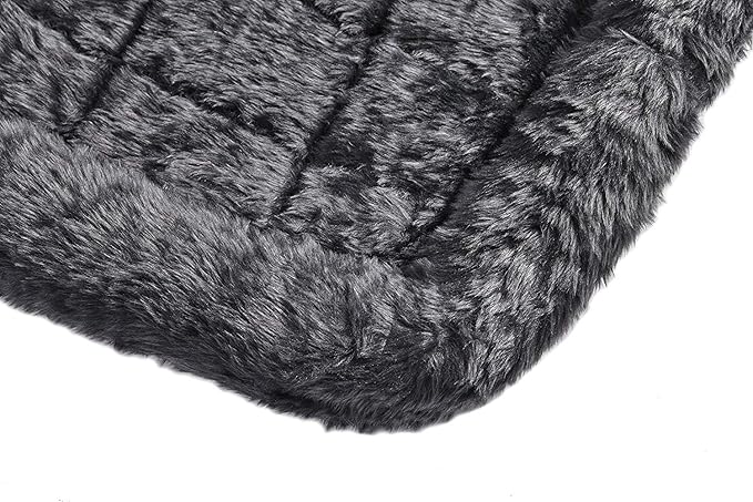 MidWest Homes for Pets Bolster Dog Bed 36L-Inch Gray Dog Bed w/Comfortable Bolster | Ideal for Intermediate Dog Breeds & Fits a 36-Inch Dog Crate | Easy Maintenance Machine Wash & Dry