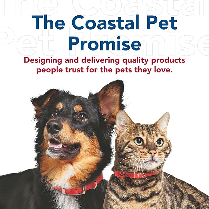 CCoastal Pet Adjustable Dog Collar with Metal Buckle - Comfortable Fade-Resistant Dog Collar with Snap Lock - Perfect for Walking & Tie Outs - Red - 5/8" x 10"-14"