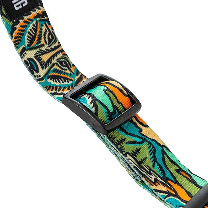 Wolfgang Heavy Duty Martingale Dog Collar with Quick Release Nylon Buckle for Walking & Training, WildWolf Print, Large