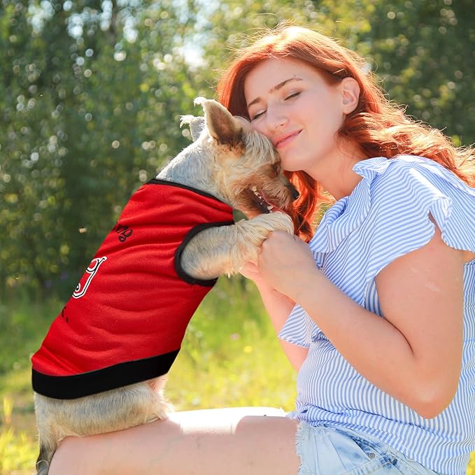 8 Pieces Dog Shirts Boy Funny Printed Puppy Clothes Summer Male Soft Dog Clothes Breathable Pet T Shirts Outfits Puppy Clothing Fit for Small and Medium Dogs(Medium)