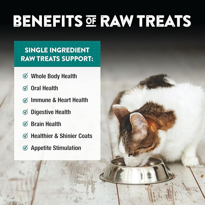 Northwest Naturals Raw Rewards Freeze-Dried Chicken Heart Treats for Dogs and Cats - Bite-Sized Pieces - Healthy, 1 Ingredient, Human Grade Pet Food, All Natural, Proudly Made in USA, 3 Oz