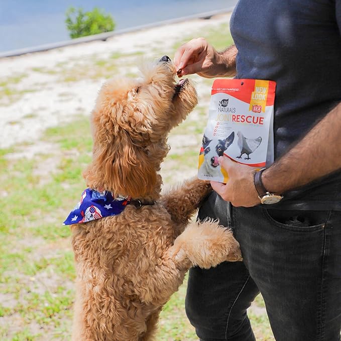 Ark Naturals Joint Rescue Dog Chew, Chicken Flavor, Joint Supplement with Glucosamine & Chondroitin, 1 Pack